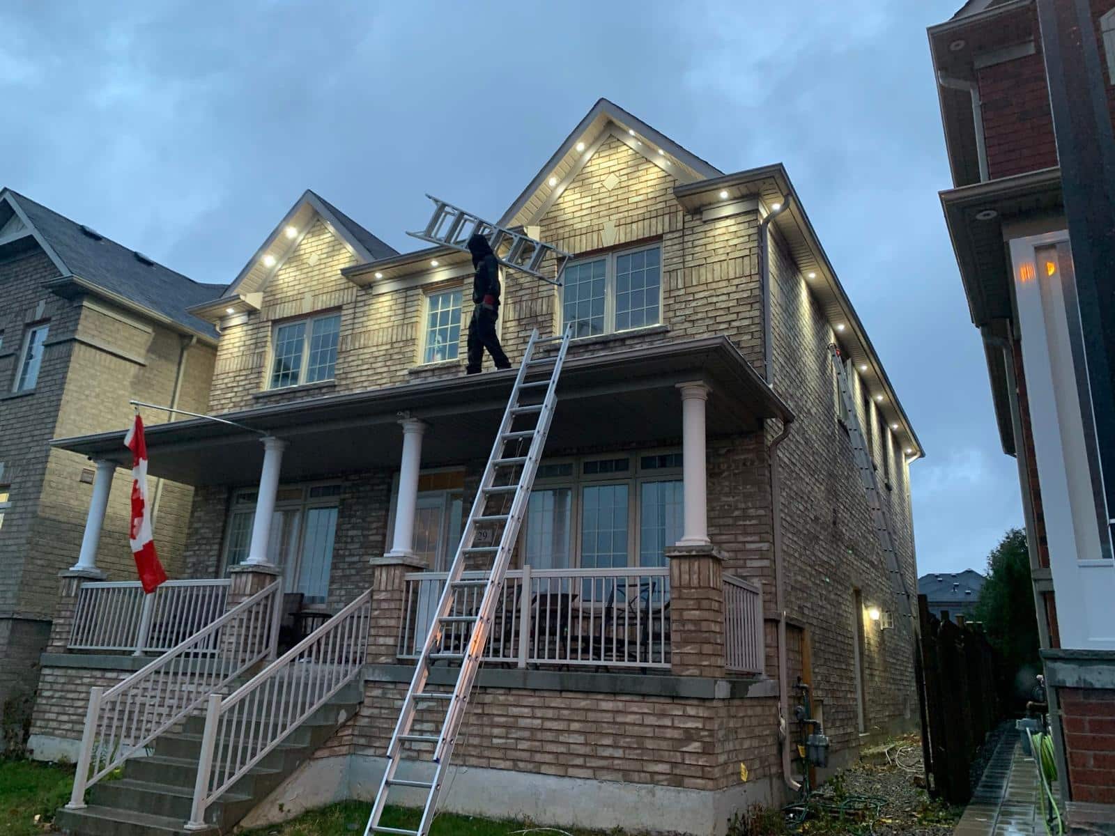 Exterior Soffit Lighting Installation photo 3